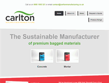 Tablet Screenshot of carltonmanufacturing.co.uk